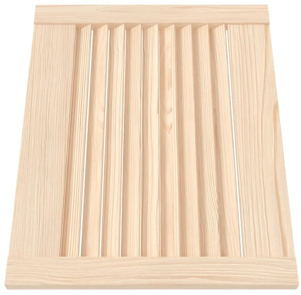 vidaXL Πορτάκια με Περσίδες 2 Τεμ. 39,5x49,4 εκ. από Μασίφ Ξύλο Πεύκου