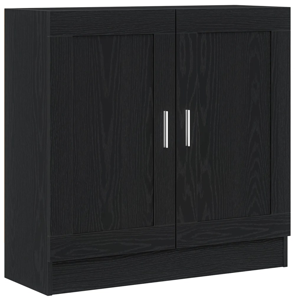vidaXL Βιβλιοθήκη Μαύρη Δρυς 82,5x30,5x80 εκ σε Επεξεργασμένο Ξύλο