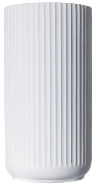 Supergreens Γλάστρα Πήλινη Κύλινδρος "Stripe" Λευκή M 33x33x63 εκ.