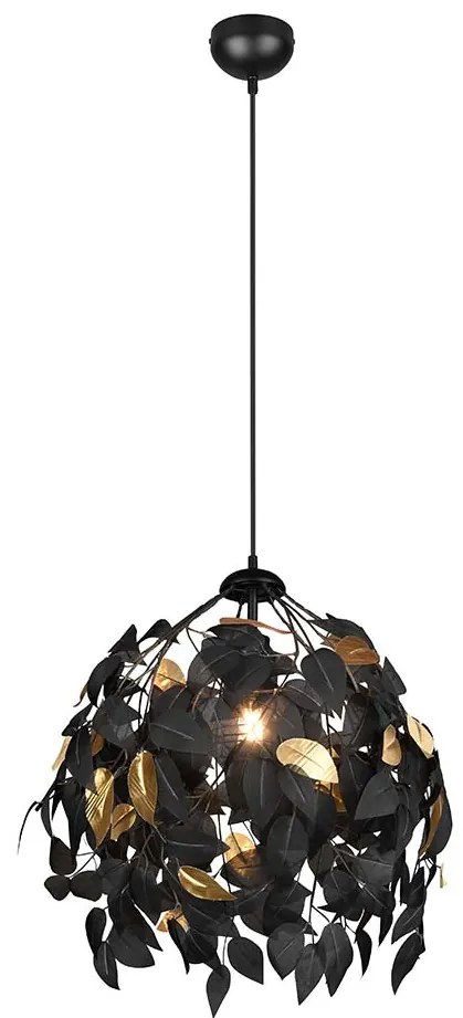 Φωτιστικό Κρεμαστό RL Lighting Leavy R10461932 Μαύρο-Χρυσό