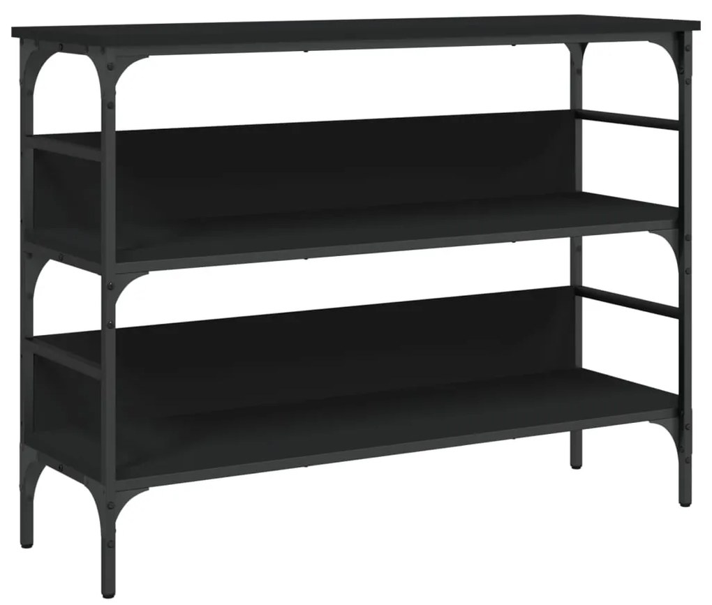 vidaXL Τραπέζι Κονσόλα Μαύρο 100x32x75 εκ. Επεξεργασμένο Ξύλο