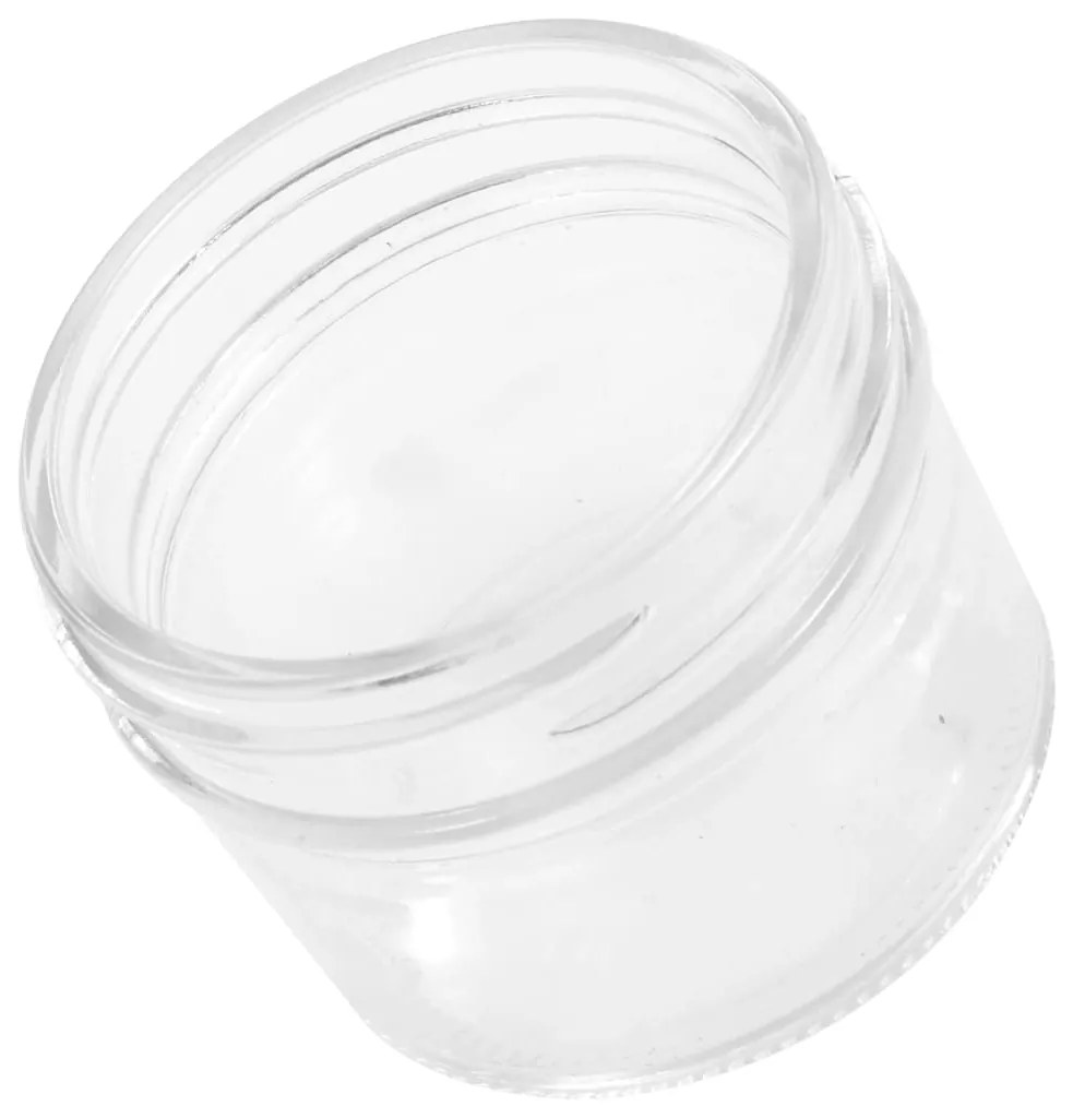 vidaXL Βάζα Μαρμελάδας 48 τεμ. 110 ml Γυάλινα με Ασημένια Καπάκια