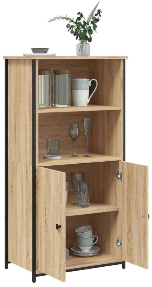vidaXL Ντουλάπι Sonoma Δρυς 62x36x121,5 εκ. από Επεξεργασμένο Ξύλο