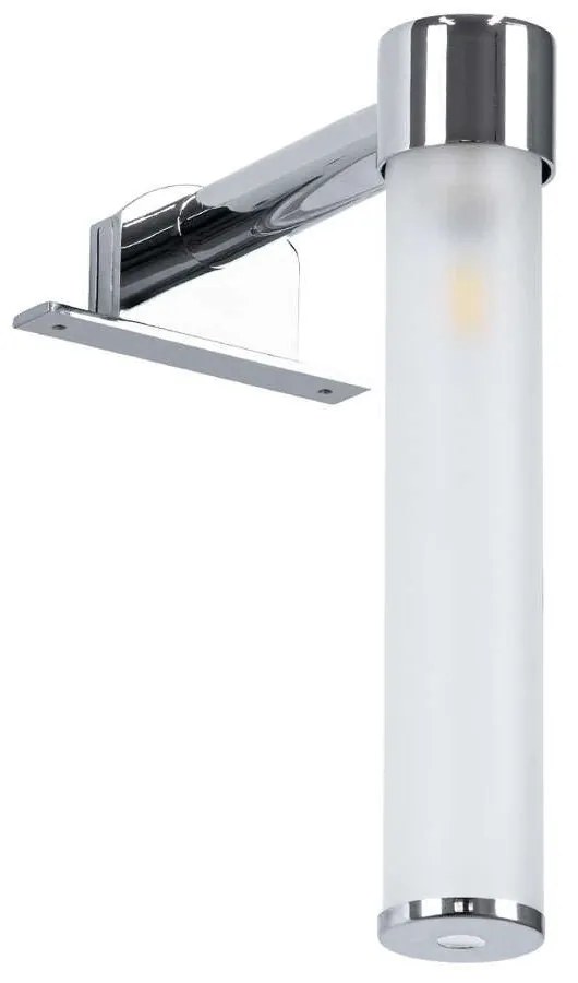 Φωτιστικό Τοίχου - Απλίκα  Elsa 60406 3,5x13,5x20cm Silver GloboStar Aluminium, Glass