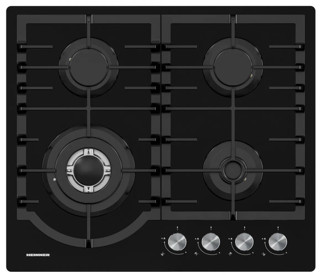 HEINNER HBH-M447IWFGBK Εστία Υγραερίου Αυτόνομη Μαύρο 59x51εκ.