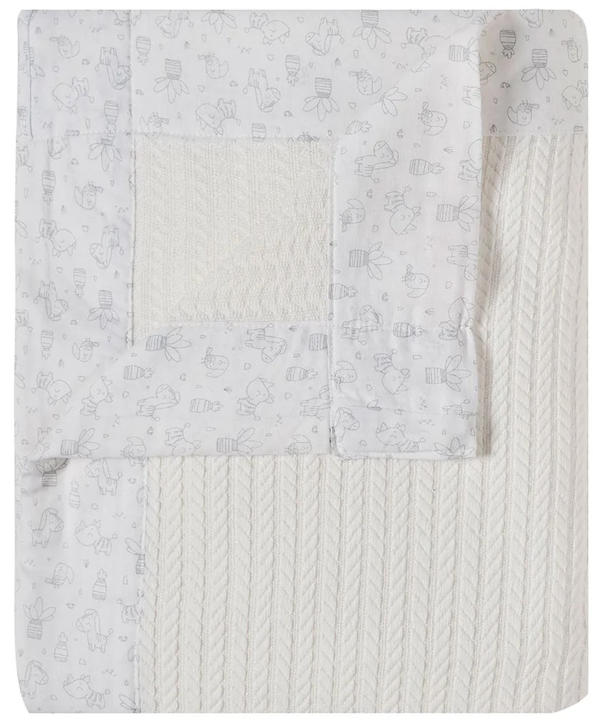 Κουβέρτα Πλεκτή Αγκαλιάς (80x100) Kentia Stylish Vivari