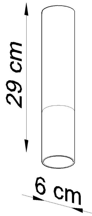 Sollux Φωτιστικό οροφής Loopez 1,ατσάλι,1xGU10/40w