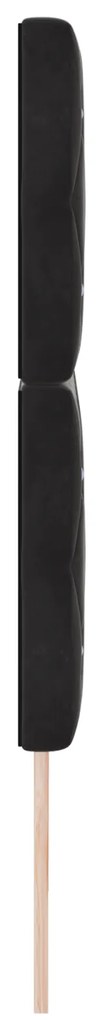 vidaXL Βελούδινο Κεφαλάρι Argyle με κεφαλάρι Μαύρο 180 cm Βελούδο
