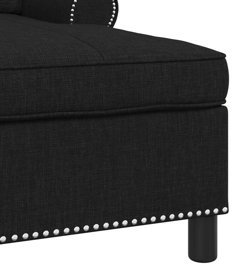 vidaXL Χαλάρωση με μαξιλάρι Μαύρο 91 x 157 x 91 εκ. ύφασμα