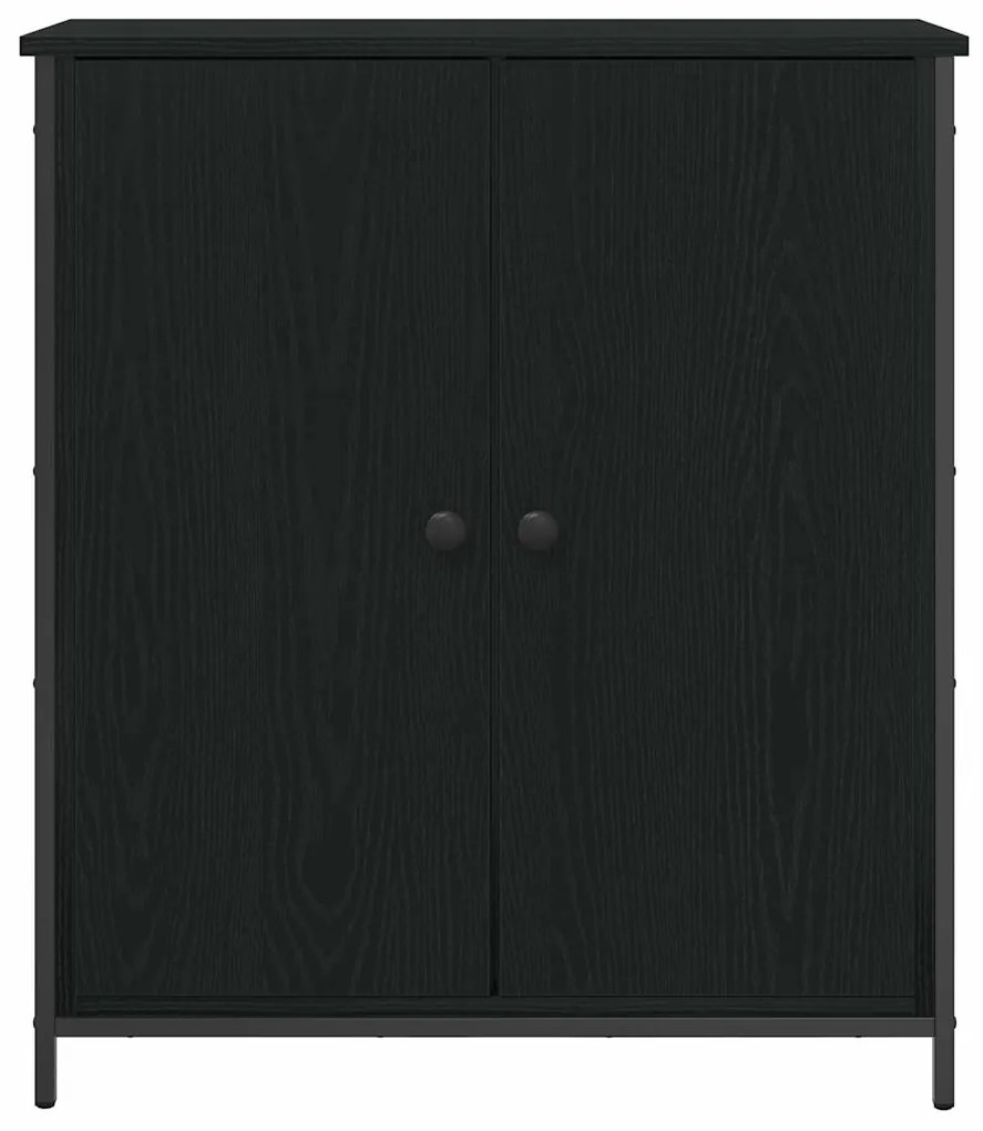 vidaXL Πλαϊνό γραφείο Μαύρη δρυς 70 x 30 x 80 εκ. Επεξεργασμένο ξύλο