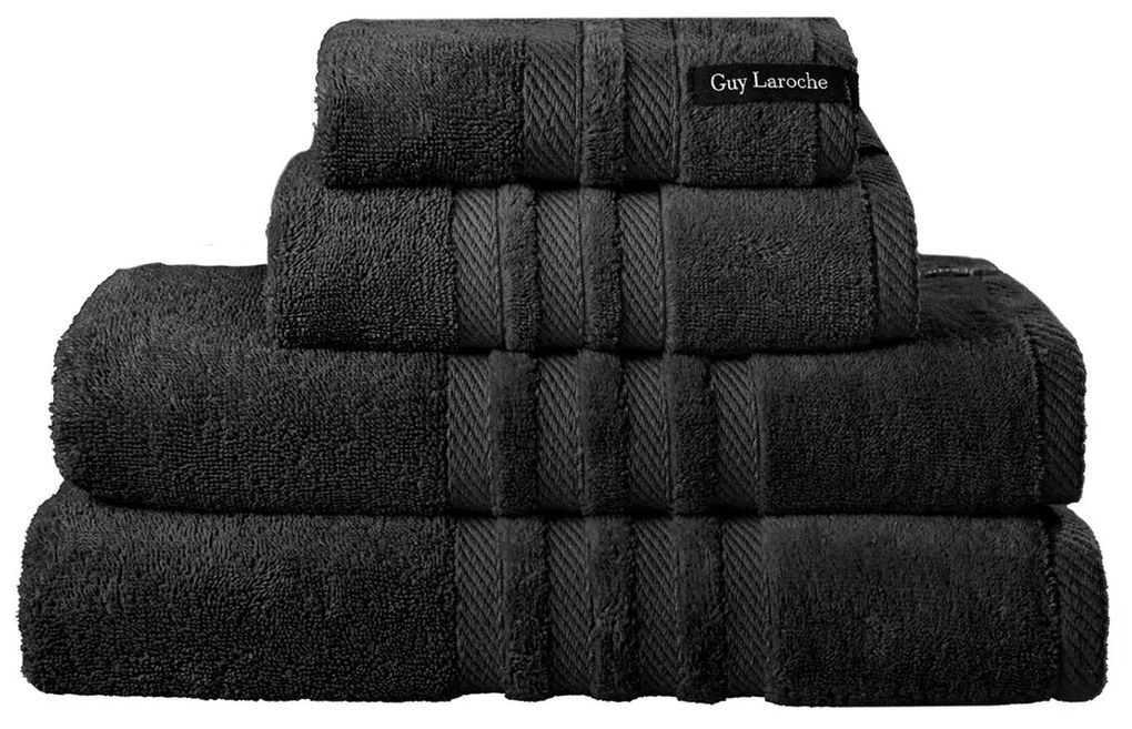 Πετσέτα Χεριών (30x50) Guy Laroche Bonus 560gsm Μαύρο