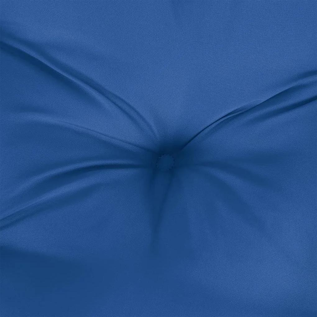 Μαξιλάρια Παλέτας 3 τεμ. Μπλε Ρουαγιάλ Υφασμάτινα - Μπλε
