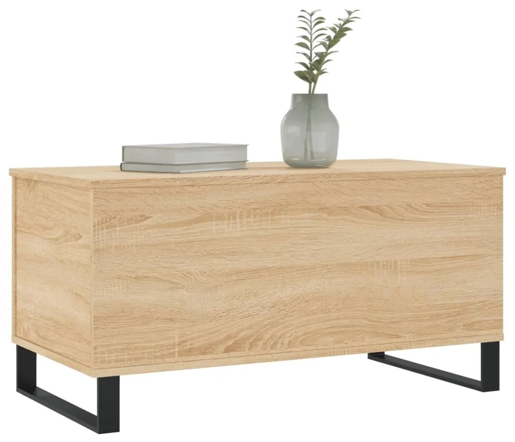 vidaXL Τραπεζάκι Σαλονιού Sonoma Δρυς 90x44,5x45εκ. Επεξεργασμένο Ξύλο
