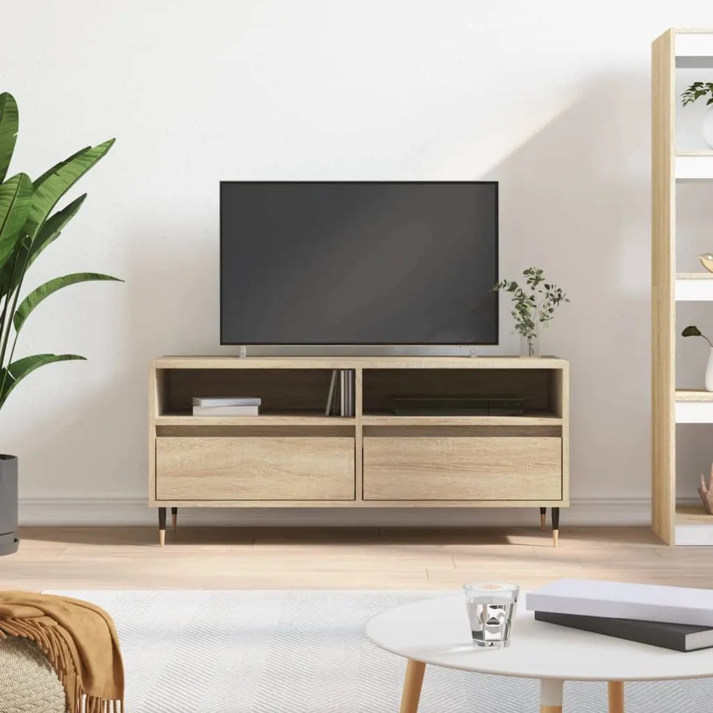 vidaXL Έπιπλο Τηλεόρασης Sonoma Δρυς 100 x 34,5 x 44,5 εκ. Επεξ. Ξύλο
