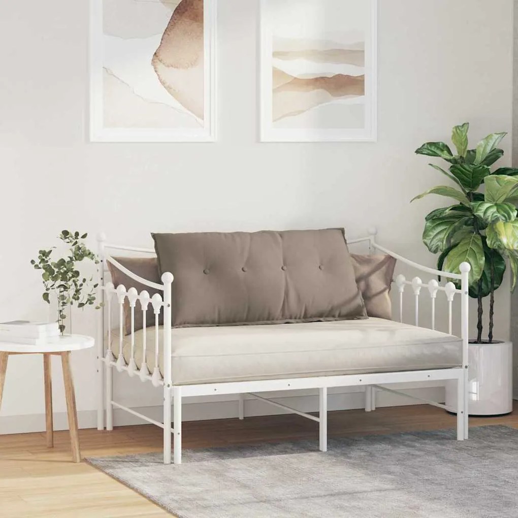vidaXL Μαξιλάρι Πλάτης Taupe 100 x 50 cm Ύφασμα Μικροΐνας