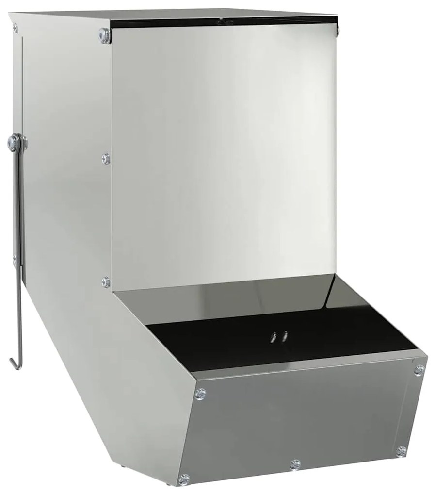 vidaXL Ταΐστρα Χαμστεριών Ασημί 17,5 x 26 x 28,5 εκ