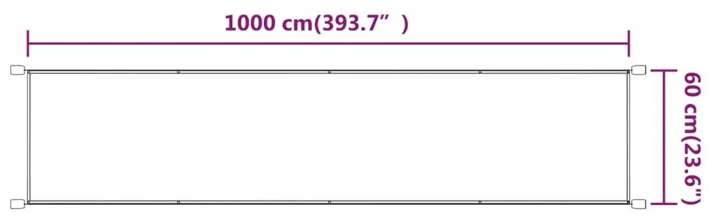 vidaXL Τέντα Κάθετη Μπλε 60 x 1000 εκ. από Ύφασμα Oxford