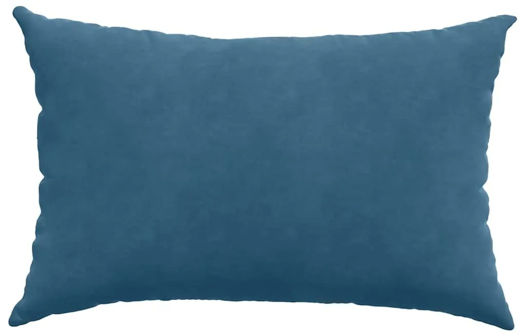 vidaXL Μαξιλάρι Καναπέ 2 pcs Μπλε 60 x 40 cm Υφασμάτινο Κορντουρά