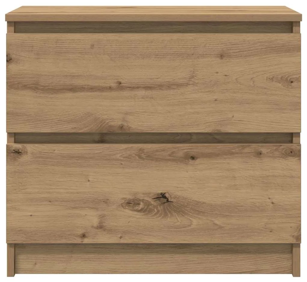 Έπιπλο Τηλεόρασης Αρτισιανή Δρυς 60x35x54 εκ από Επεξεργ. Ξύλο - Καφέ