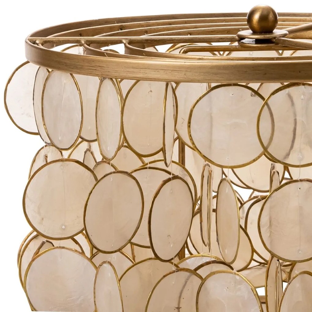 Επιτραπέζιο Φωτιστικό Home ESPRIT Μπεζ Χρυσό 50 W 220 V