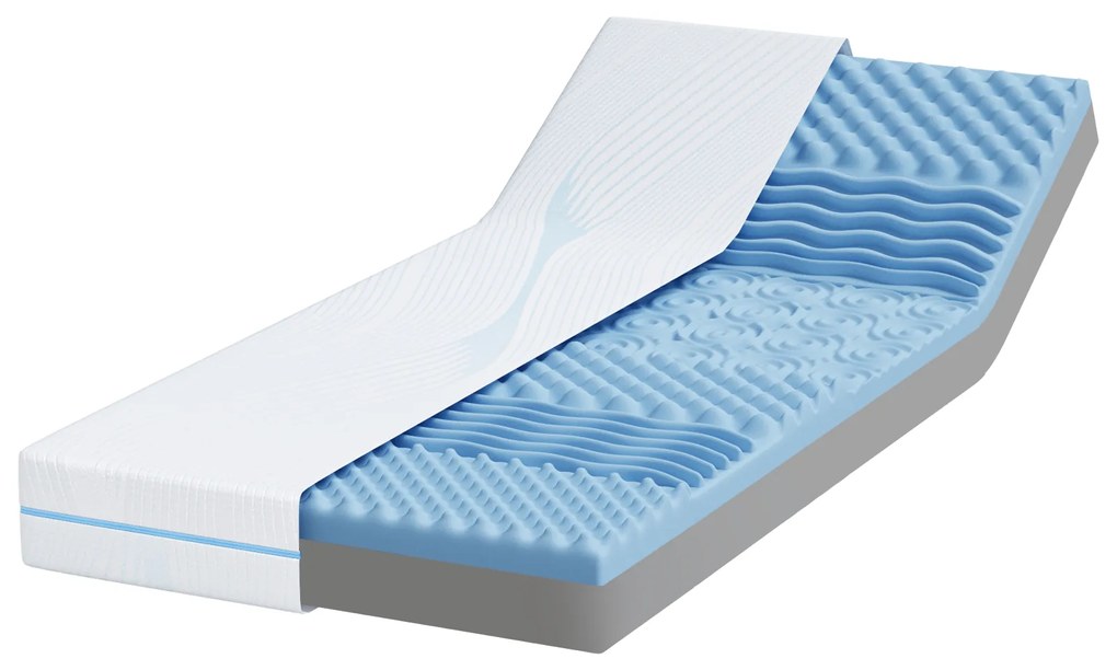 vidaXL Στρώματα Λευκό 80 x 200 cm 100% ύφασμα πολυεστέρα με τζακάρ