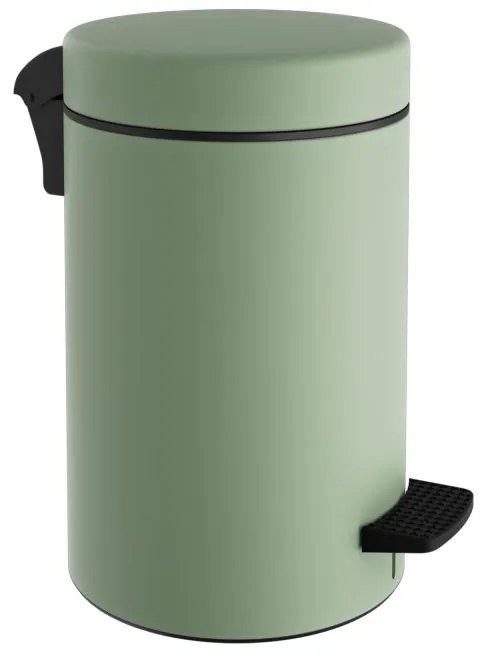 Καλάθι Απορριμμάτων 10lt-Φ20x37εκ. Soft Close Ανοξείδωτο Matte Mint Pam &amp; Co 2037-903
