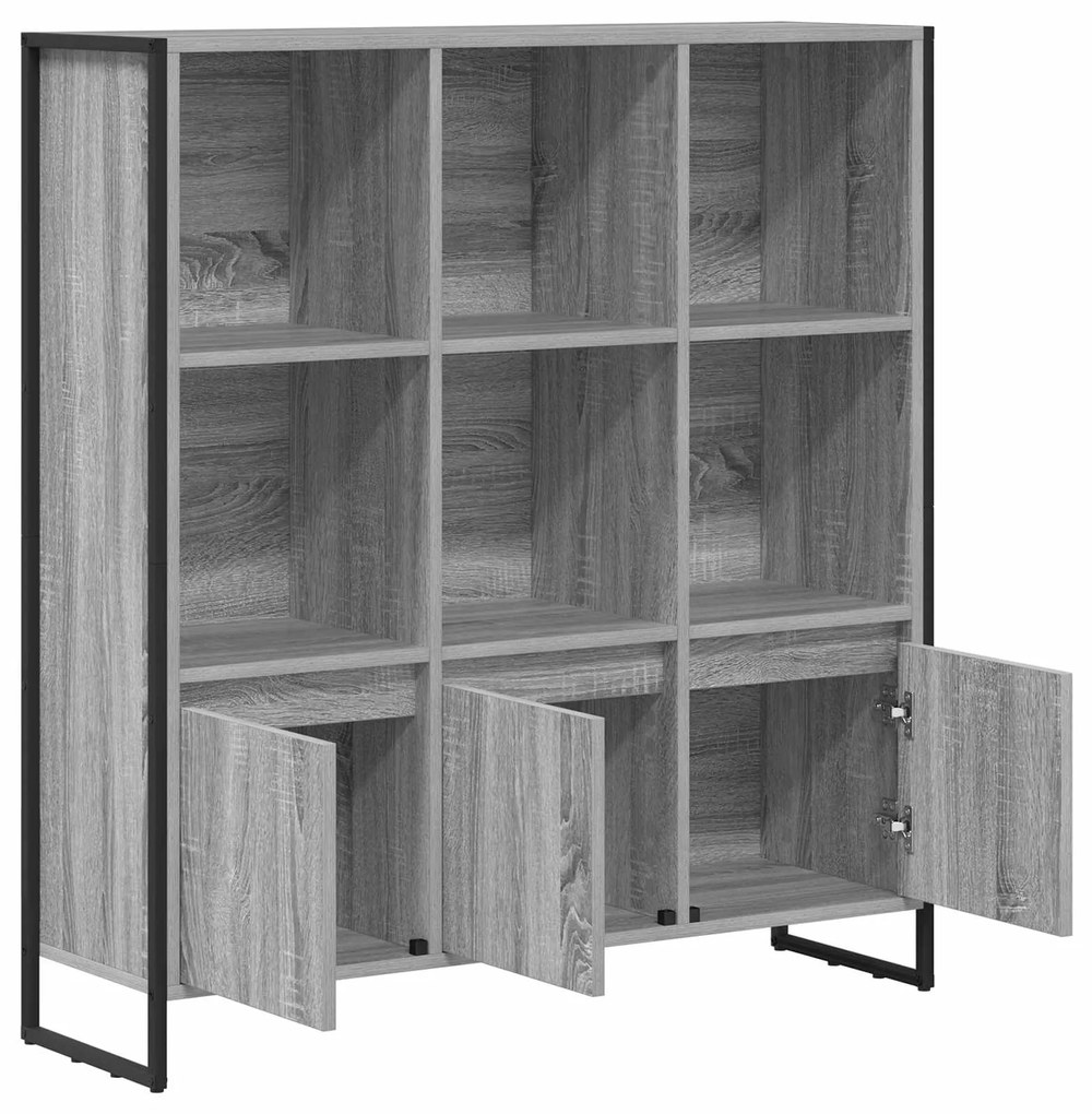 vidaXL Βιβλιοθήκη 2 pcs Γκρίζο Σονομα 99,5 x 30 x 108,5 εκ