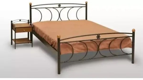 Delch Κρεβάτι Κρήτη Διπλο Μεταλλικό 140x190cm HouseSMetal-furniture139