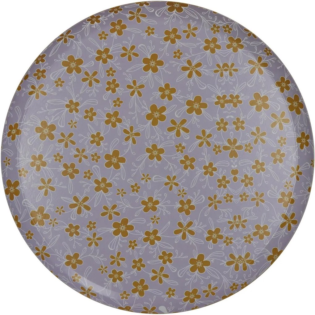 Δίσκος ArteLibre Λουλούδια Πολύχρωμο Μέταλλο 33x33x1.8cm - ART-05155248