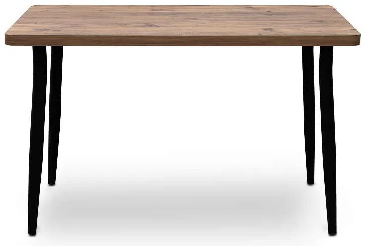 Τραπέζι Levico Megapap Mdf - μεταλλικό χρώμα ακακίας 120x70x75εκ.