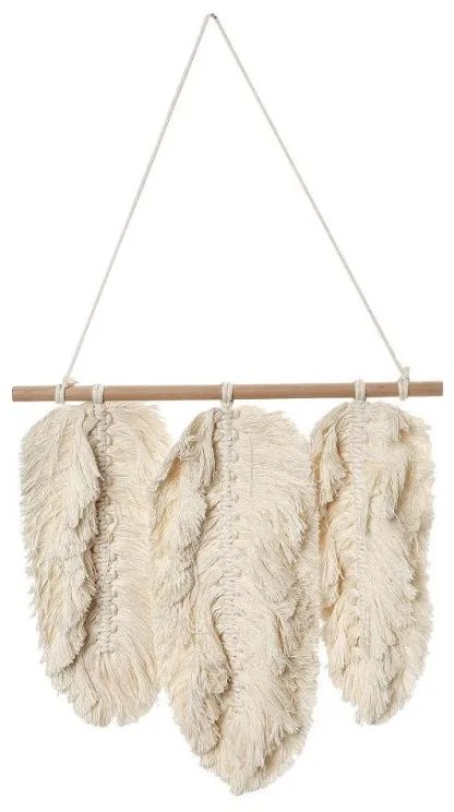 Κρεμαστό Διακοσμητικό από Ύφασμα Μπεζ 40x39cm