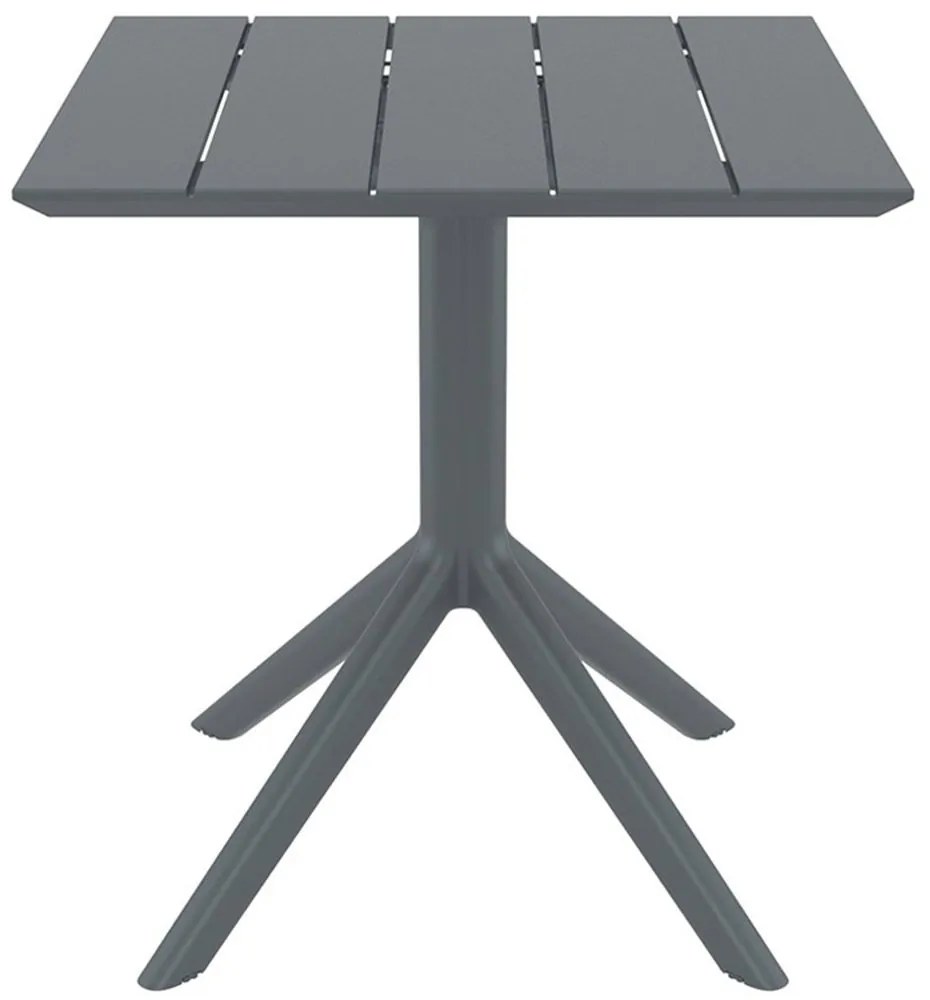 Τραπέζι Paris 20.0863 70x70x74cm Dark Grey