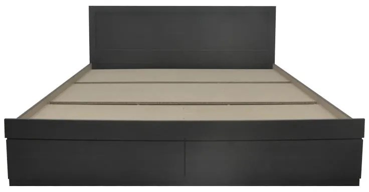 Κρεβάτι Olympus Ημίδιπλο με συρτάρι σε wenge απόχρωση 100x200εκ 105x205x80 εκ.