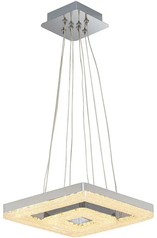 Φωτιστικό Οροφής 414LRC1746 Φ24x120cm 2xLed 16/8W 2400lm 3000K Clear Opviq