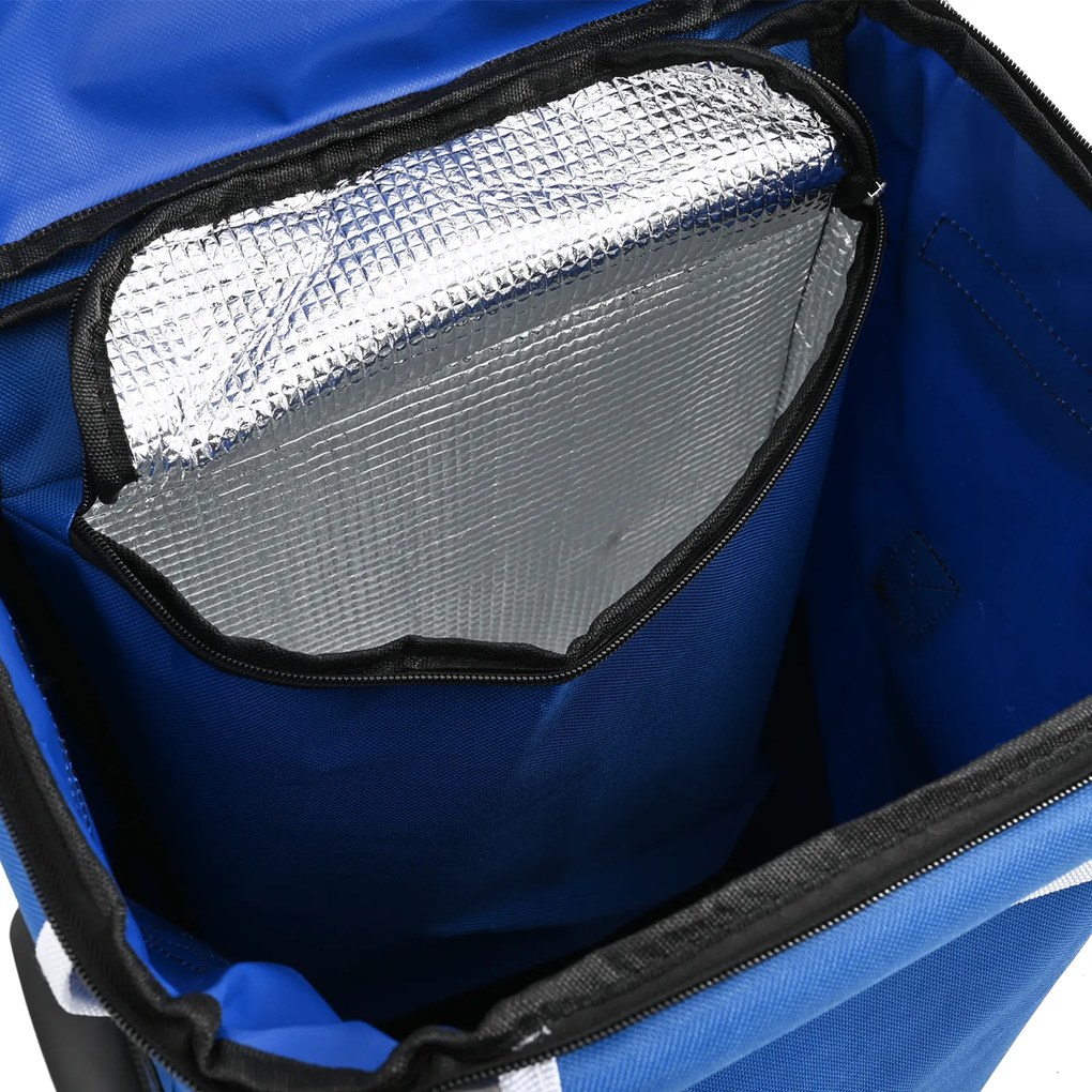 vidaXL Καρότσι Αγορών Μπλε 36.5 x 46.5 x 100.5 εκ Ύφασμα Oxford