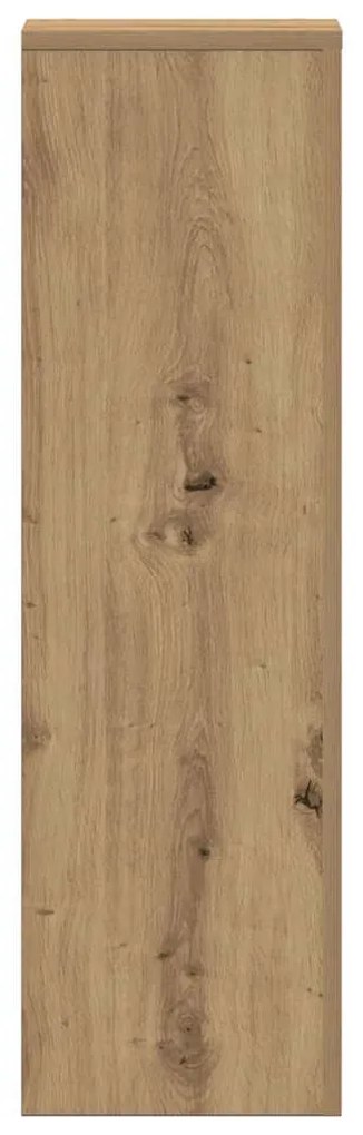 vidaXL Βάσεις Φυτών 2 τεμ. Αρτισιανή Δρυς 25x25x80 εκ. Επεξ. Ξύλο