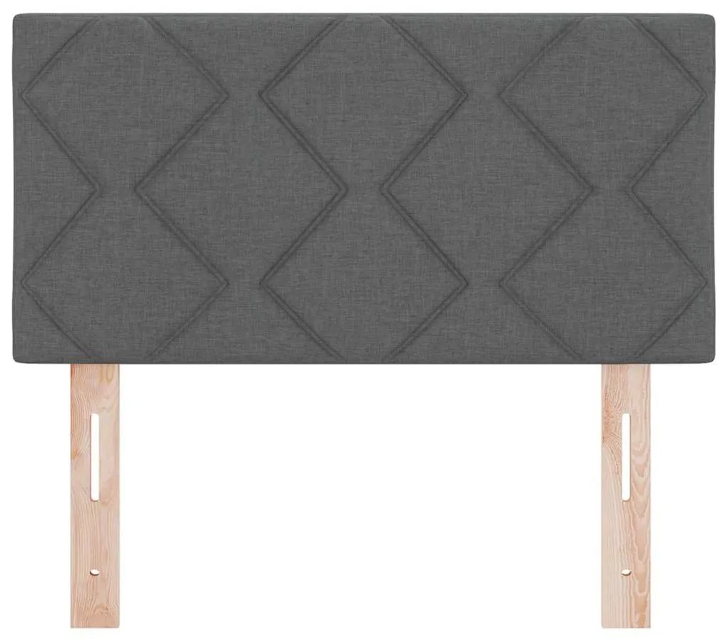 vidaXL Υφασμάτινο Κεφαλάρι Geometric Σκούρο Γκρι 80 cm ύφασμα