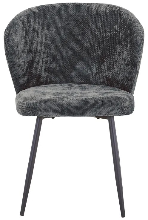 Καρέκλα Karg pakoworld γκρι ύφασμα-πόδι μαύρο μέταλλο 57x62x80εκ