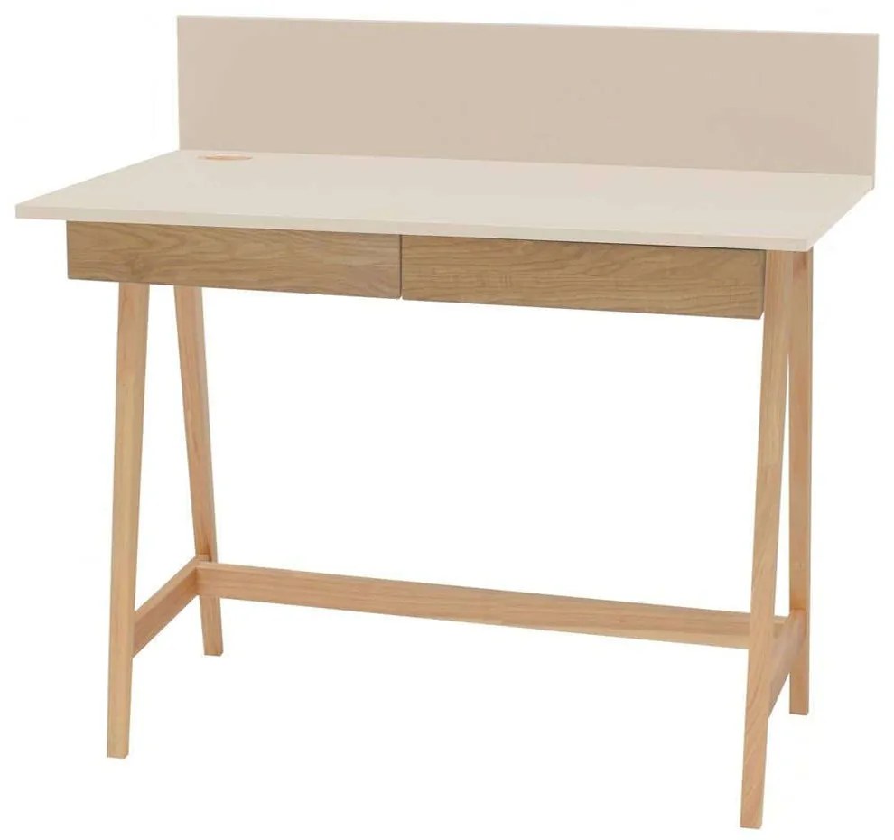 Γραφείο Luka LUKA2DOFASH4 110x50x75cm Natural-Beige