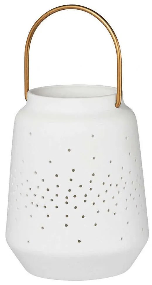 Φανάρι LBTRD0013926 9x11,5cm White-Gold Raeder Porcelain