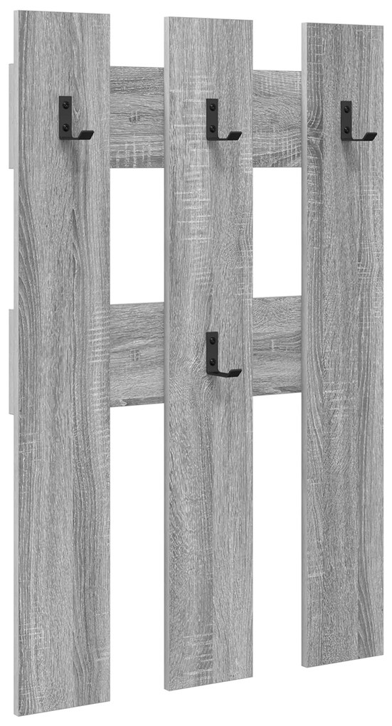 vidaXL Τοίχου Κρεμάστρα με αποθήκευση Γκρι sonoma 65 x 3 x 100 εκ.