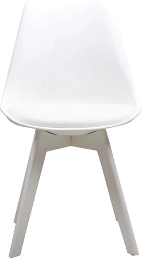 Καρέκλα Martin-II White ΕΜ137,1 52X49X82 cm Σετ 2τμχ Polypropylene, Technoderma