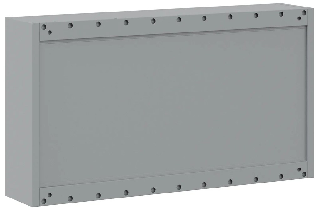 vidaXL Ντουλάπα Εργαλείων Τοίχου Μαύρη 100x20x55 εκ Ατσάλι