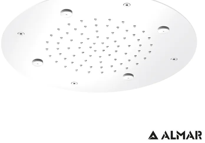 Almar White matt PVD Κεφαλή εντοιχισμού οροφής 2 ροών E044219-300