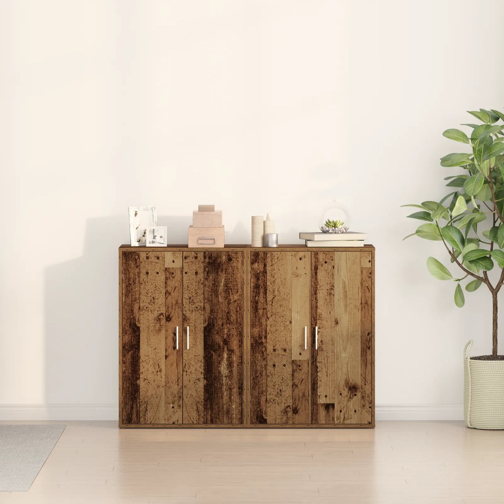 vidaXL Πλαϊνό γραφείο Παλαιό ξύλο 60 x 31 x 84 εκ Επεξεργασμένο ξύλο