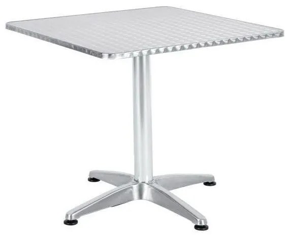 Τραπέζι ArteLibre Αλουμινίου CALLISTO Ασημί 70x70x70cm-14450052