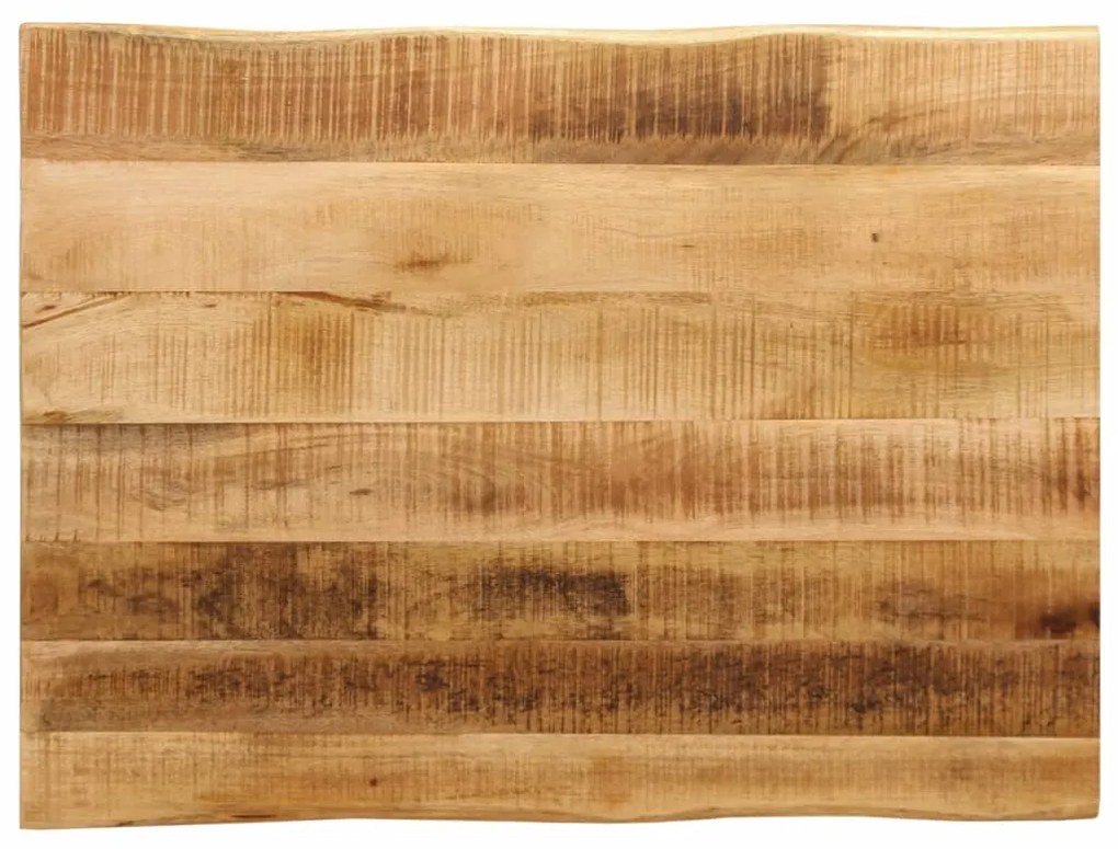 vidaXL Επιφάνεια Τραπεζιού 90x60x3,8 εκ. Live Edge Μασίφ Ξύλο Μάνγκο