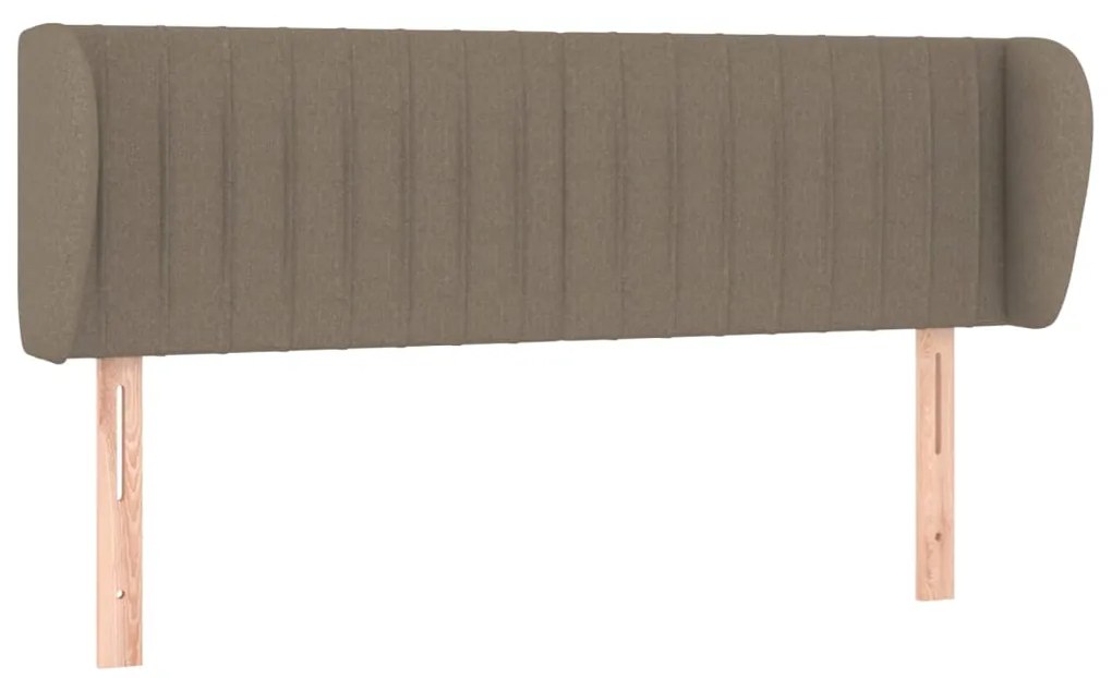 vidaXL Κεφαλάρι με Πτερύγια Taupe 147 x 23 x 78/88 εκ. Υφασμάτινο