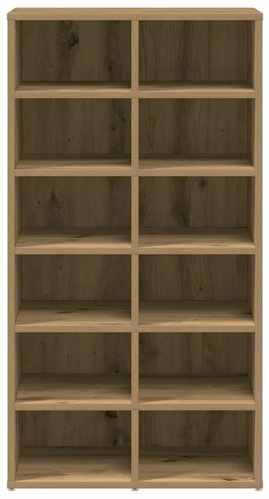 vidaXL Ράφι παπουτσιών Artisan Oak 54x34x100,5 cm Κατασκευασμένο ξύλο