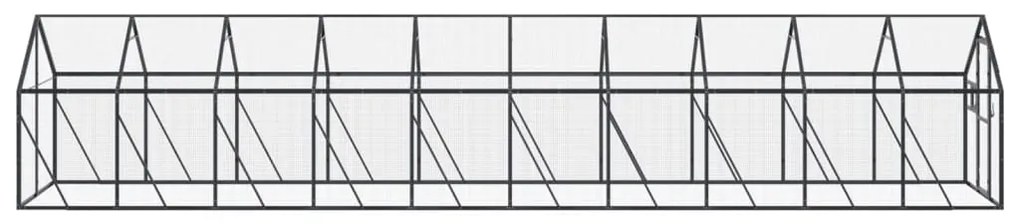 vidaXL Κλουβί Ανθρακί 1,79 x 4 x 1,85 μ. από Αλουμίνιο